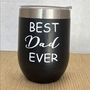 Black 'Best Dad Ever' Tumbler